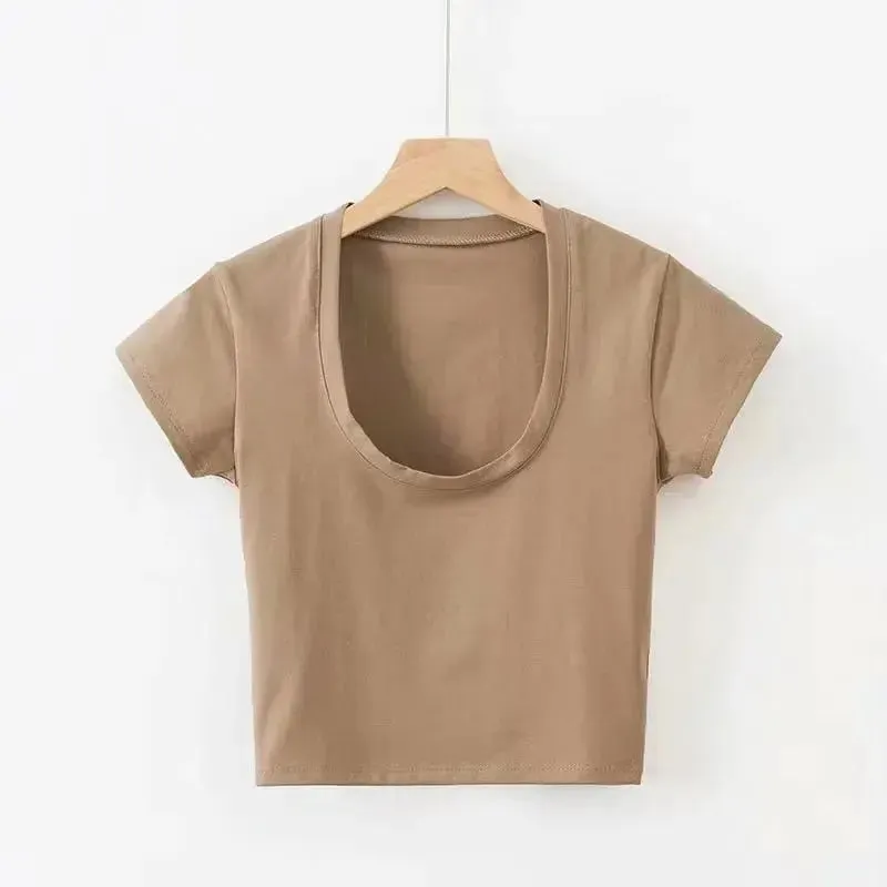 Sandra Short Sleeve Crop Top