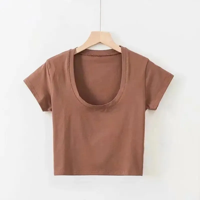 Sandra Short Sleeve Crop Top