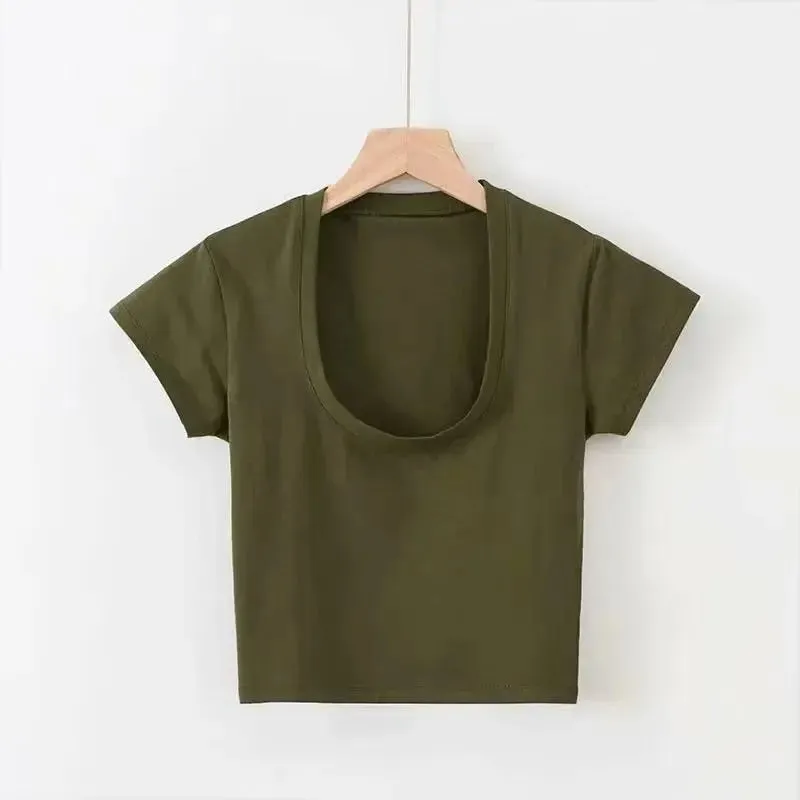 Sandra Short Sleeve Crop Top