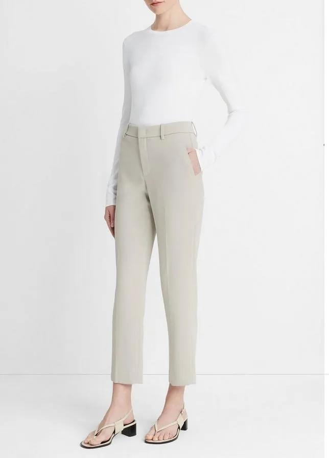 SEPIA CREPE TAILORED STRAIGHT LEG PANT