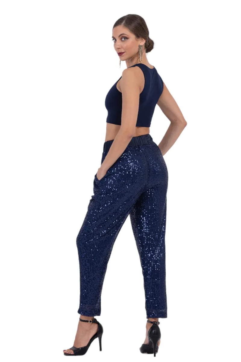 Sequinned Women's Trousers