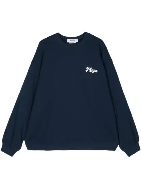 Serif Logo Boxy Sweatshirt