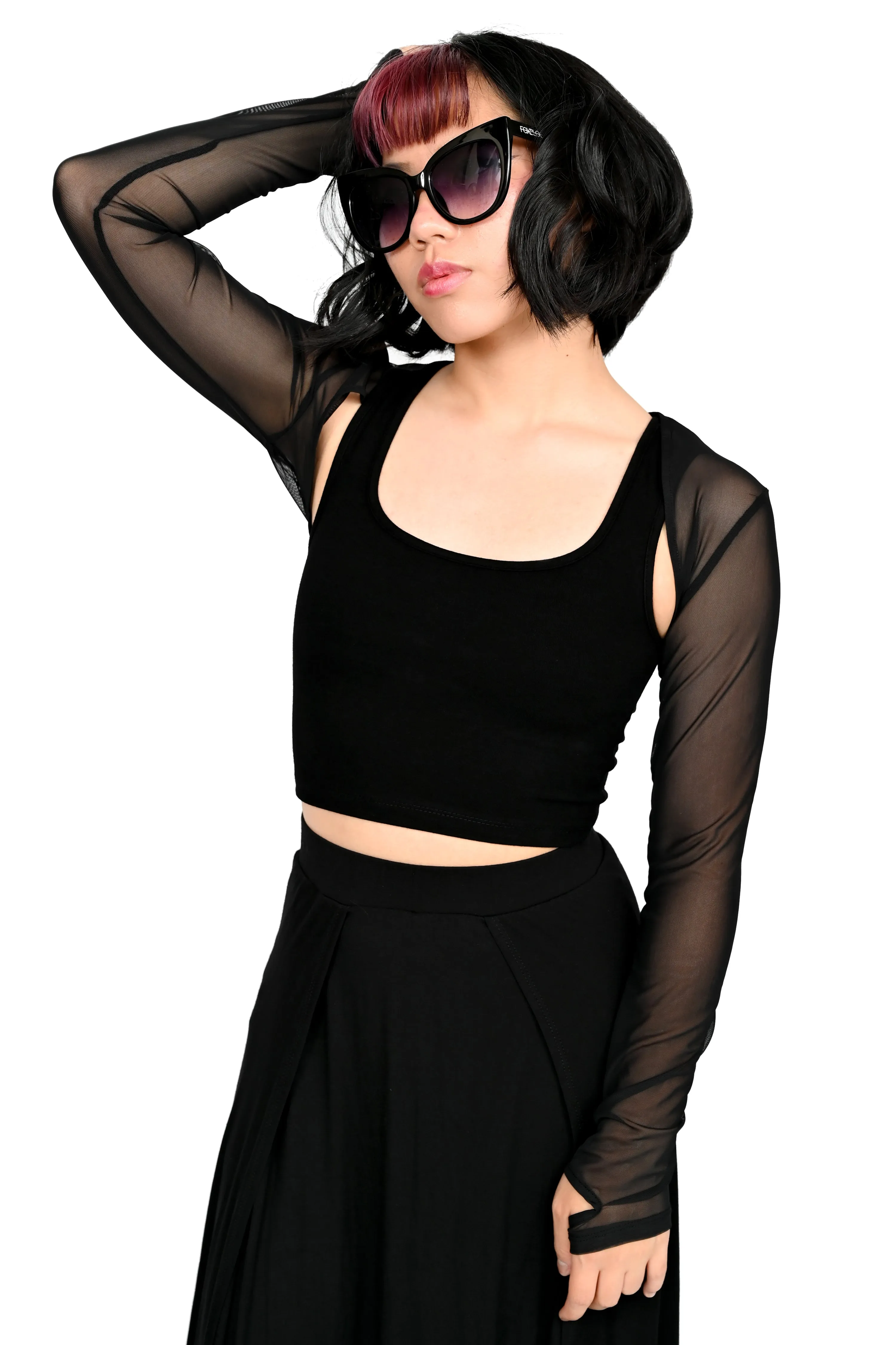 Signature Mesh Bolero with Thumb Holes - XS/S/M/4XL left!