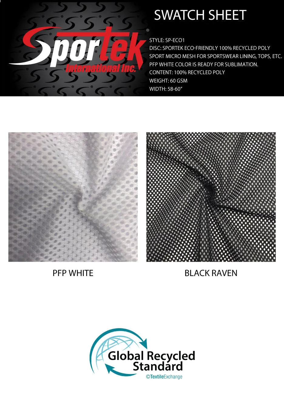 SP-ECO1 | Sportek Eco-Friendly 100% Recycled Poly Sport Micro Mesh for Sportswear Lining