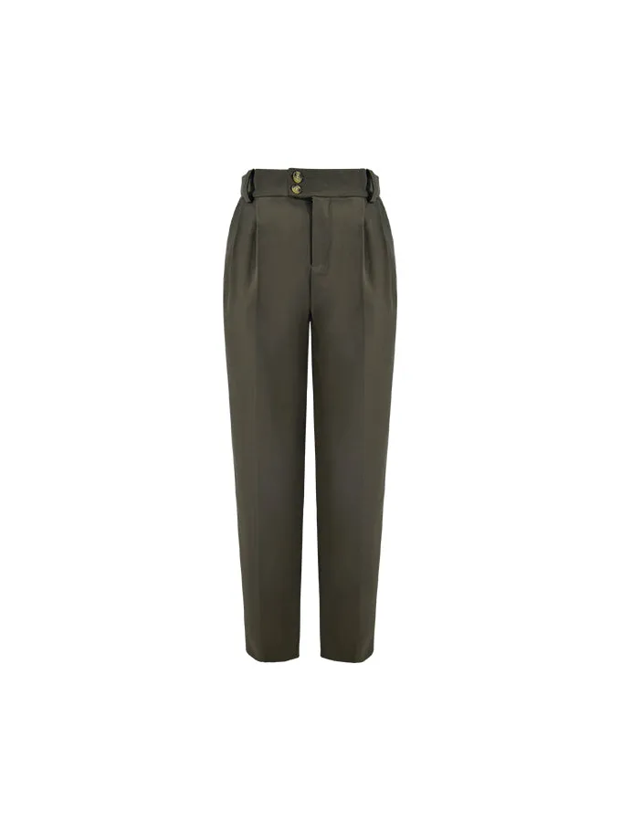 Straight Casual Tailored Trousers