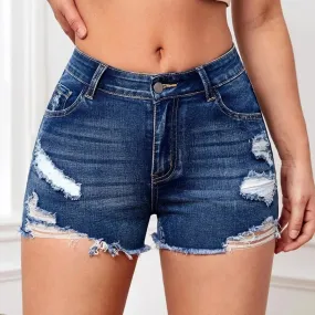 Summer Shorts Women Waist Short Jeans Femme Aesthetic Casual Wide-Legged Shorts