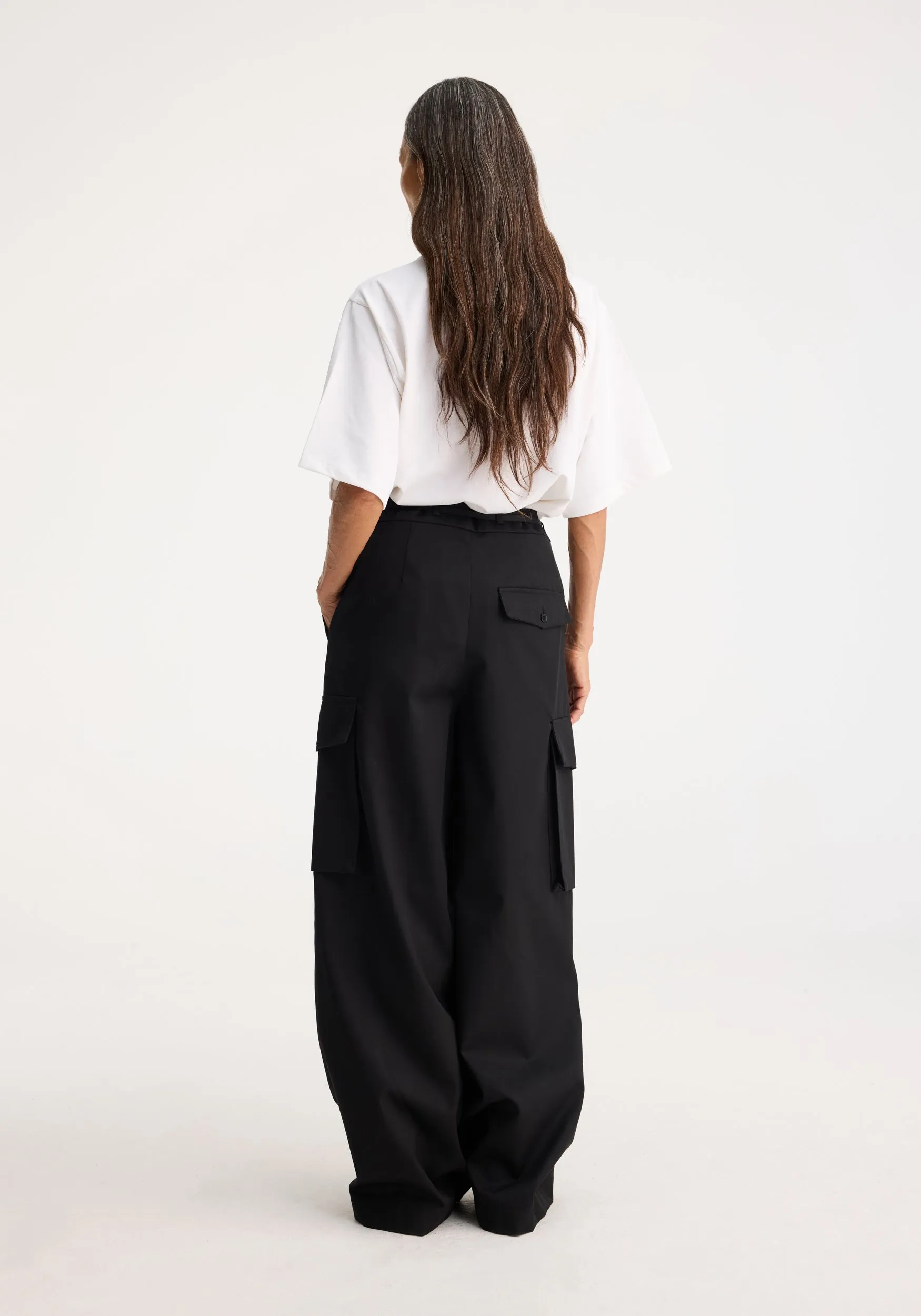 Tailored cargo trousers | black