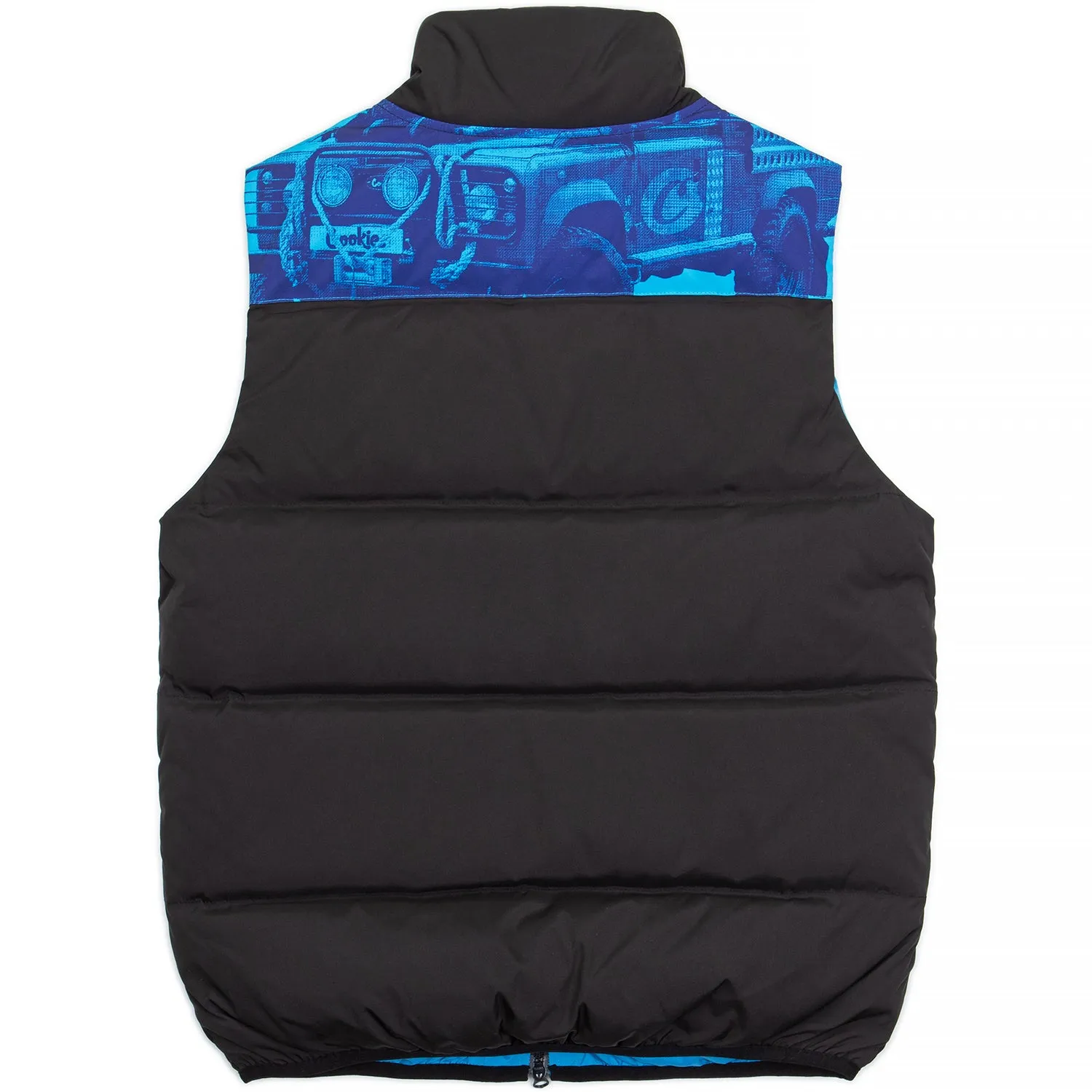 Tree Division All Over Print Hooded Nylon Puffer Vest