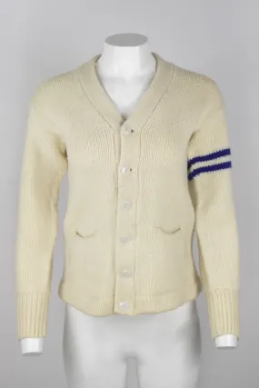 Vintage 50s varsity college cardigan - M