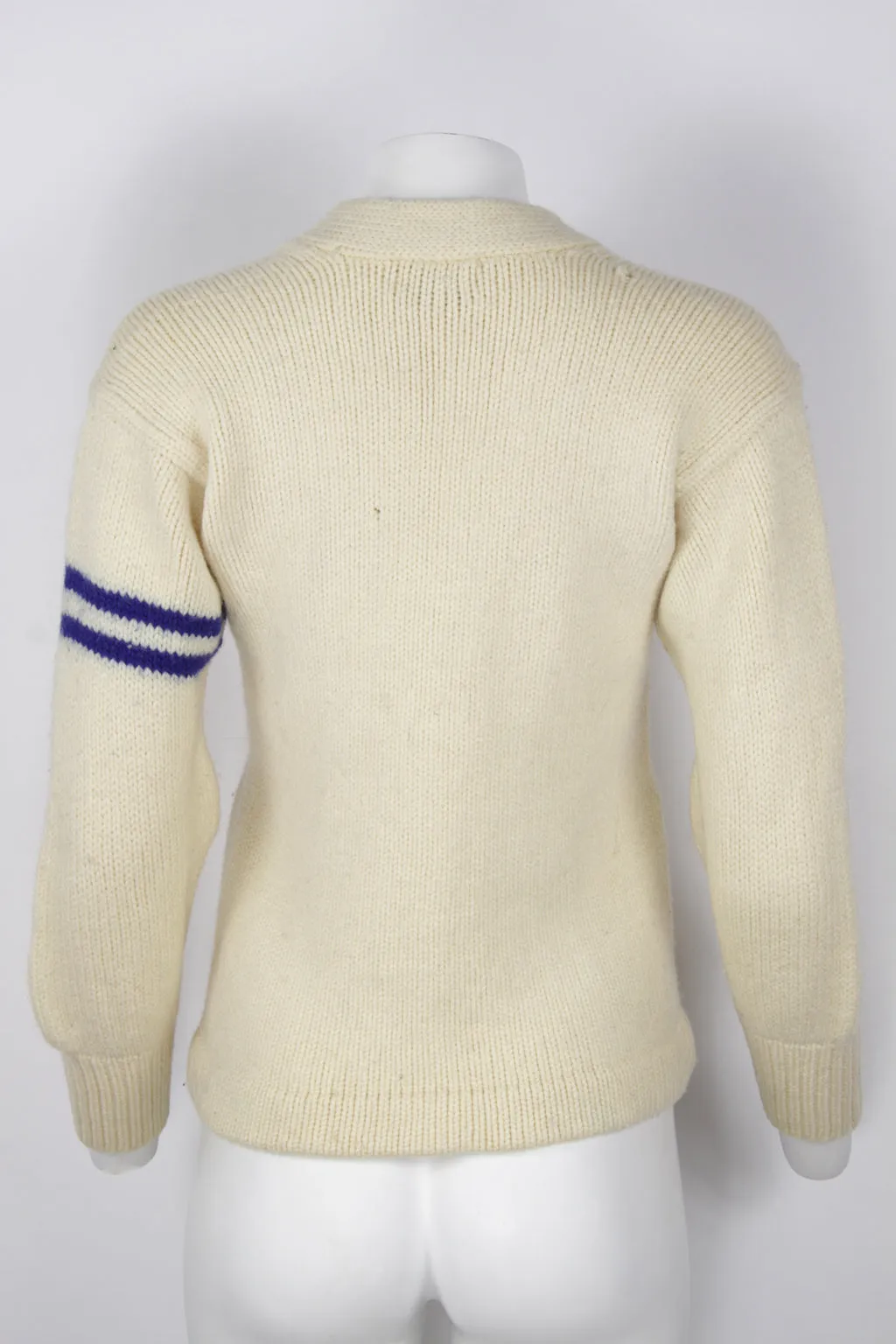 Vintage 50s varsity college cardigan - M