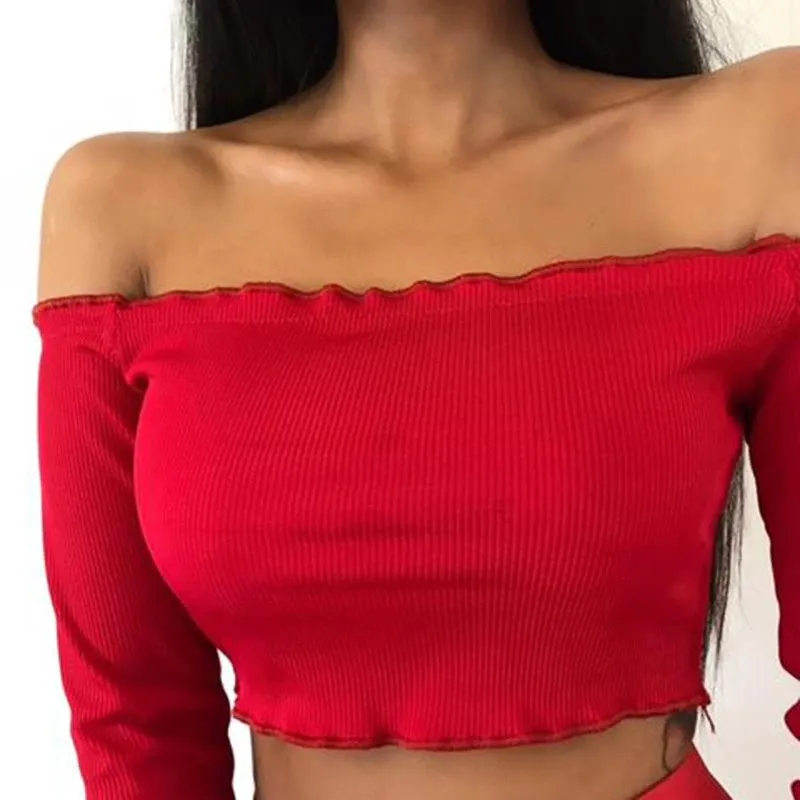 Women's Summer Cotton Off-Shoulder Crop Top | Women's Short Tank Top