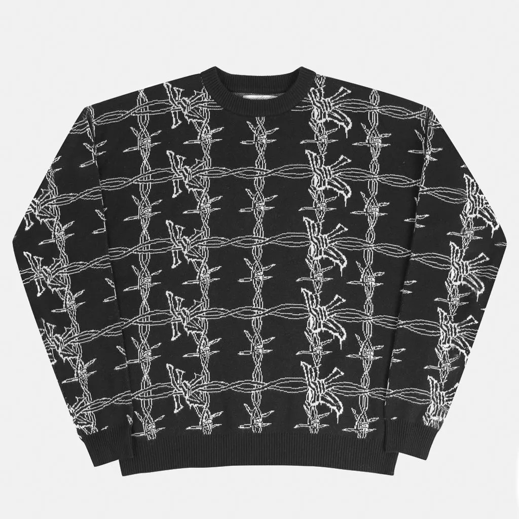 Yardsale - Barbera Knitted Jumper - Black / Black