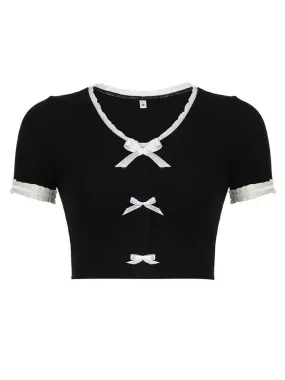 Yumi Short Sleeve Crop Top