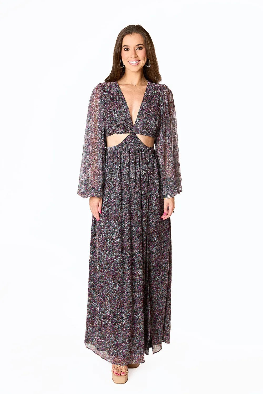 Yvonne Long Sleeve Maxi Dress - Ozark